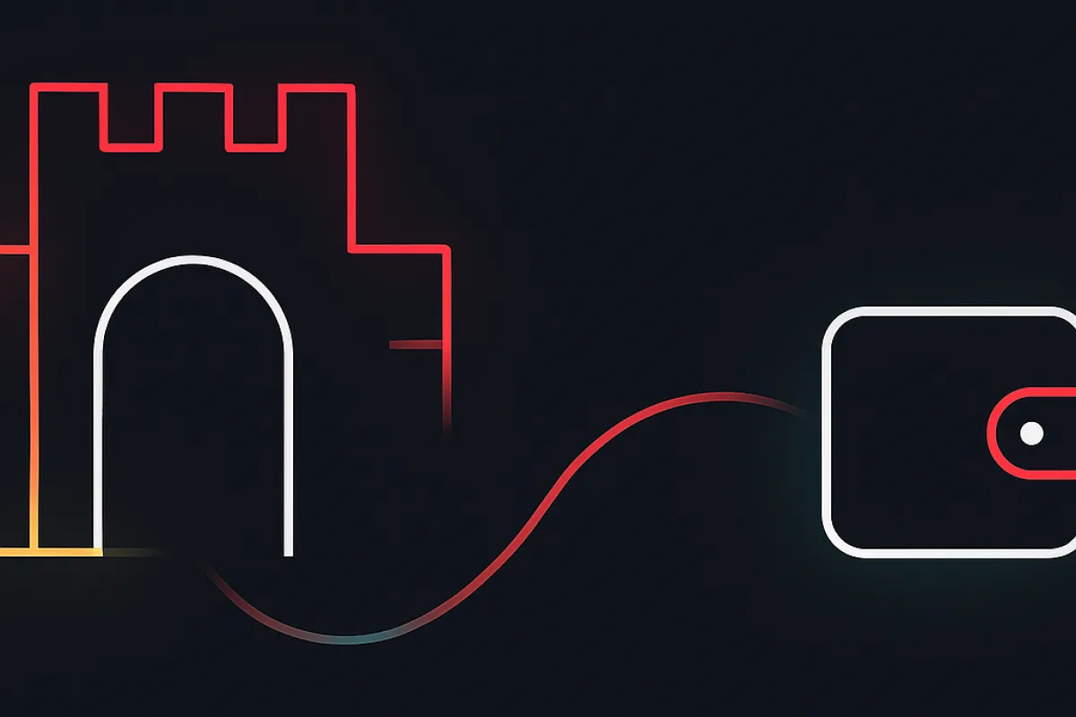A Polish flag motif beside a fast payment symbol