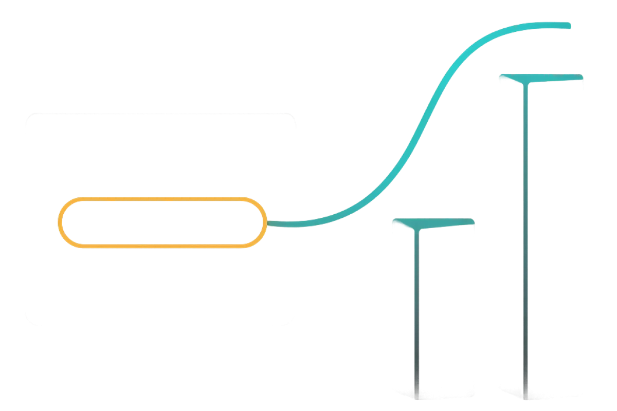 A referral field on a sign-up card connected to a stepped-down fee bar